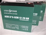 Аккумулятор тяговый 12V 20 Ah LogicPower LP 6-DZM-20 6,9кг (!)  (2024г) (17,9x7,6x16,8 см)